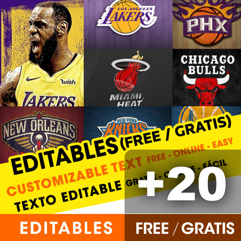 [+25] INVITACIONES de Basket NBA gratis para editar, imprimir, PDF o Whatsapp