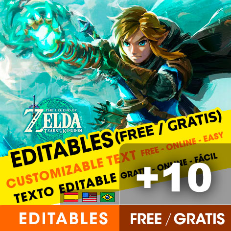 +10 Invitaciones de The Legend of Zelda para Editar Gratis (WhatsApp, PDF e Imprimir)
