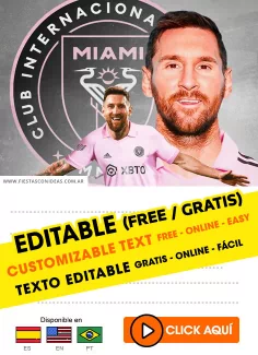 Invitaciones de Messi Inter Miami