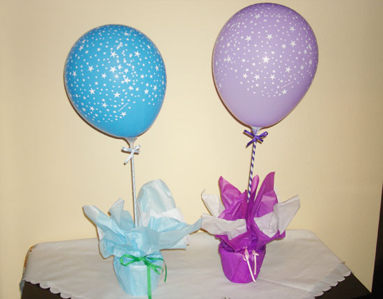 Centro de mesa con globos fácil y muy lindos - Fiestas infantiles