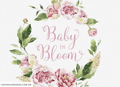 Invitación de Baby Shower estilo floral