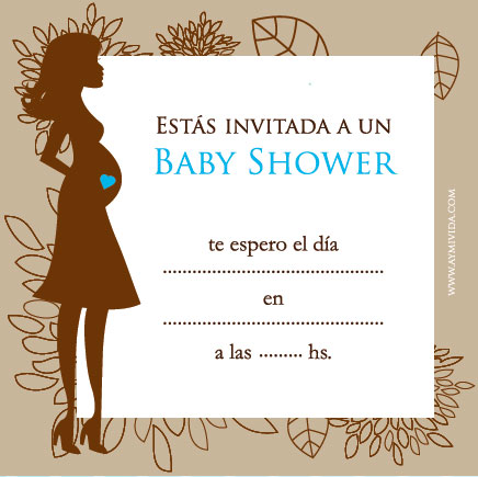 Tarjeta de Baby Shower para nene para imprimir