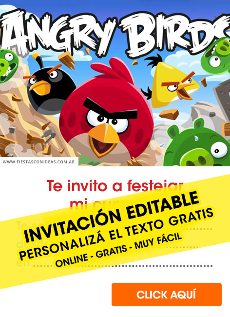 Tarjeta de cumpleaños de Angry Birds