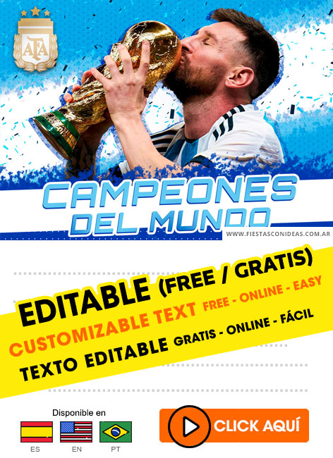 Invitaciones de Argentina Campeón