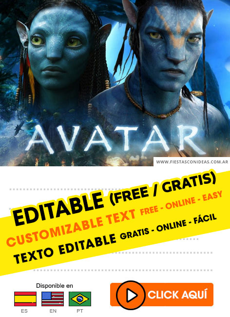 Tarjeta de cumpleaños de Avatar