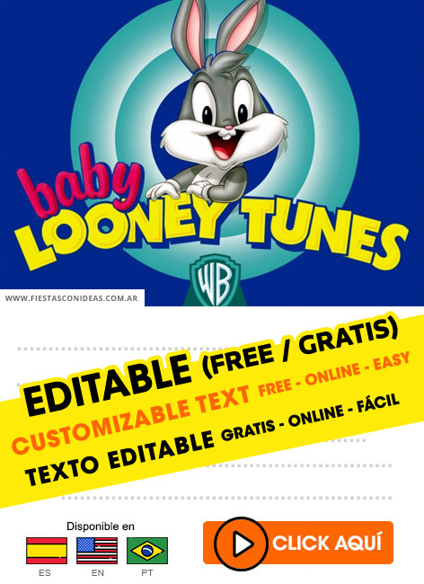 Tarjeta de cumpleaños de Baby Looney Tunes