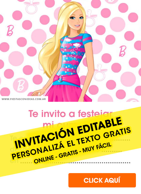 Tarjeta de cumpleaños de Barbie