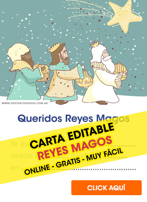 Tarjeta de cumpleaños de Reyes Magos