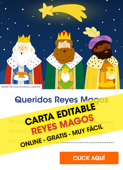 Tarjeta de cumpleaños de Reyes Magos