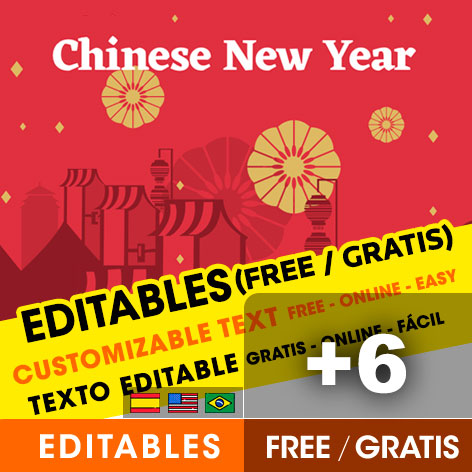 Tarjetas Año Nuevo Chino 2022 Gratis para imprimir o enviar por Whatsapp!!