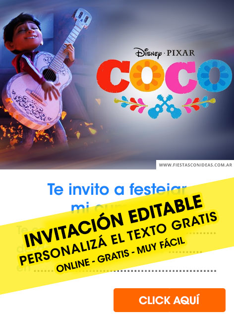 Tarjeta de cumpleaños de Coco (Disney)