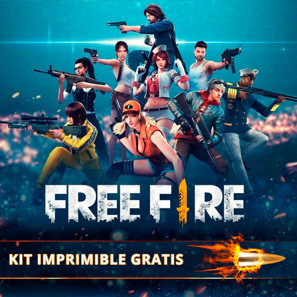 Kit de Free Fire para imprimir gratis