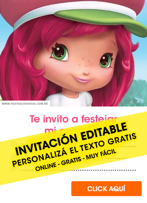 Invitaciones de Rosita Fresita