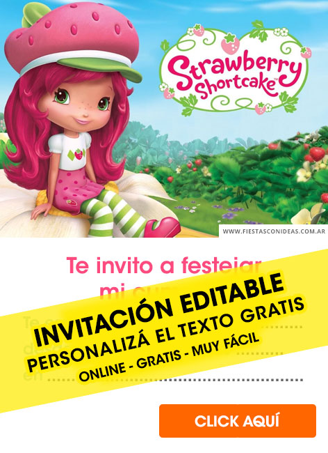 Invitaciones de Rosita Fresita