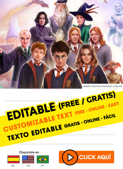 Tarjeta de cumpleaños de Harry Potter