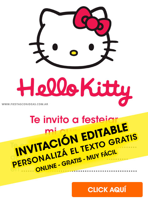 Invitaciones de Hello Kitty