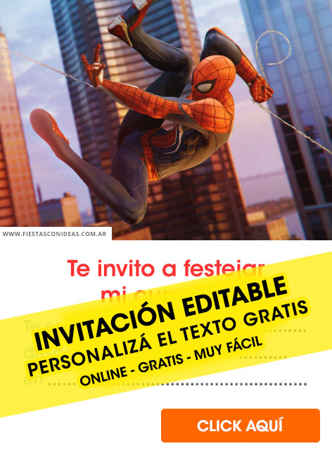 Invitaciones de Hombre Araña