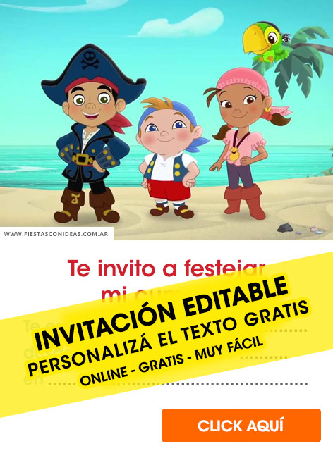 Invitaciones de Capitán Jake y los Piratas