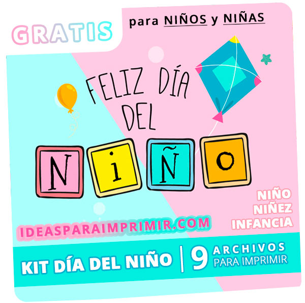 Kit de Día del Niño para imprimir gratis