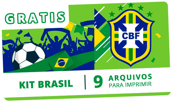 KIT Festa Brasil Copa do Mundo QATAR 2022