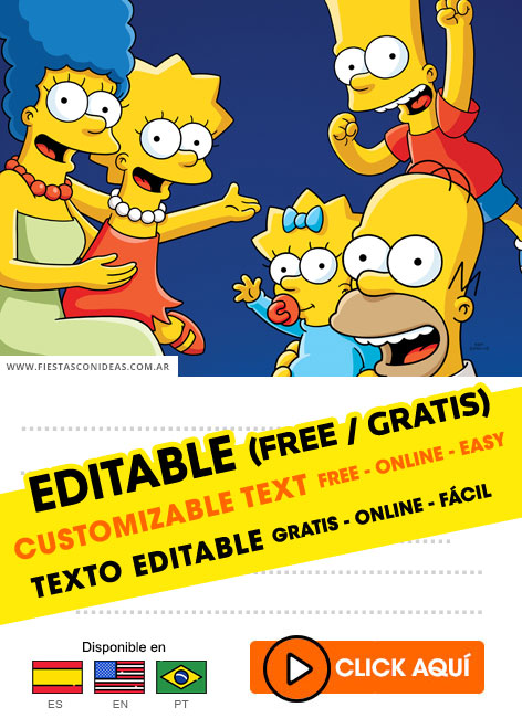 Tarjeta de cumpleaños de Los Simpsons