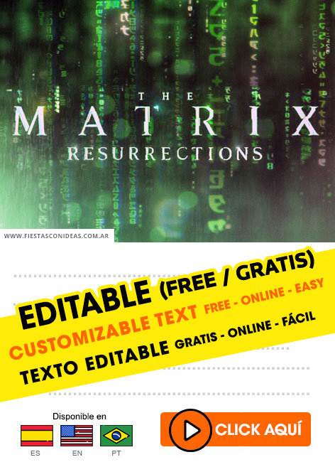 Tarjeta de cumpleaños de Matrix