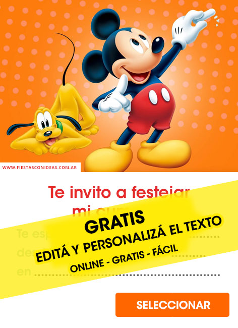 Tarjeta de cumpleaños de Ratón Mickey