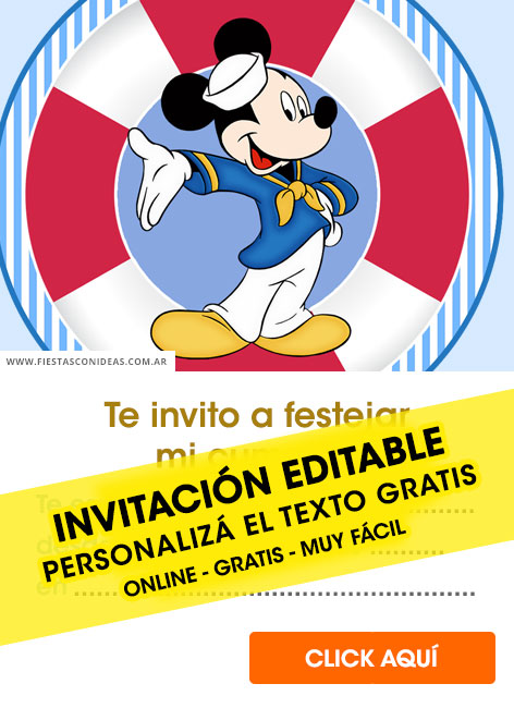 Tarjeta de cumpleaños de Ratón Mickey