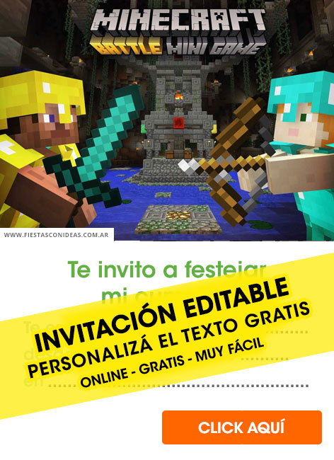 Invitaciones de Minecraft