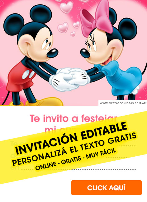 Invitaciones de Minnie