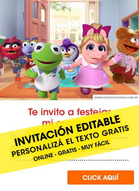 Invitaciones de Muppets Babies