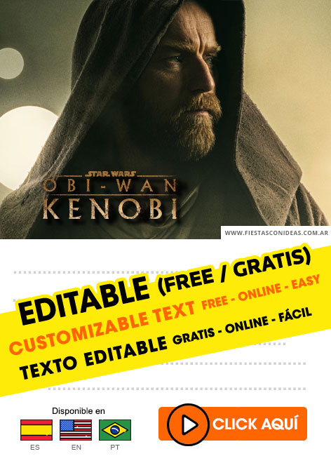 Tarjeta de cumpleaños de Obi Wan Kenobi