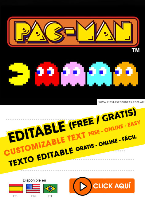 Tarjeta de cumpleaños de Pacman