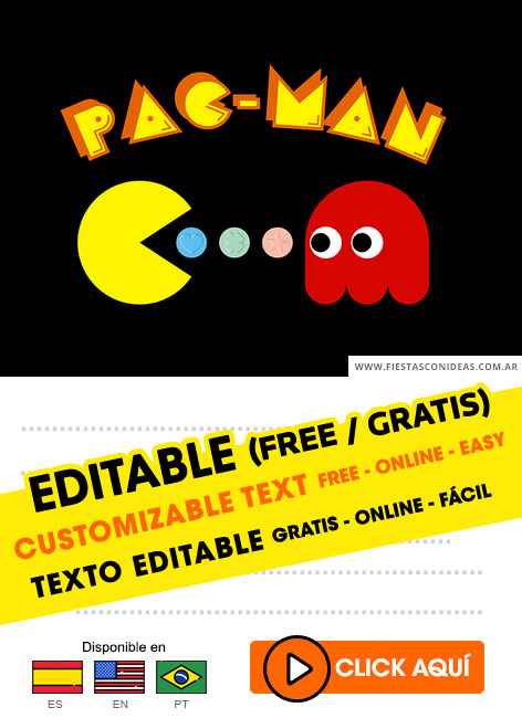 Tarjeta de cumpleaños de Pacman