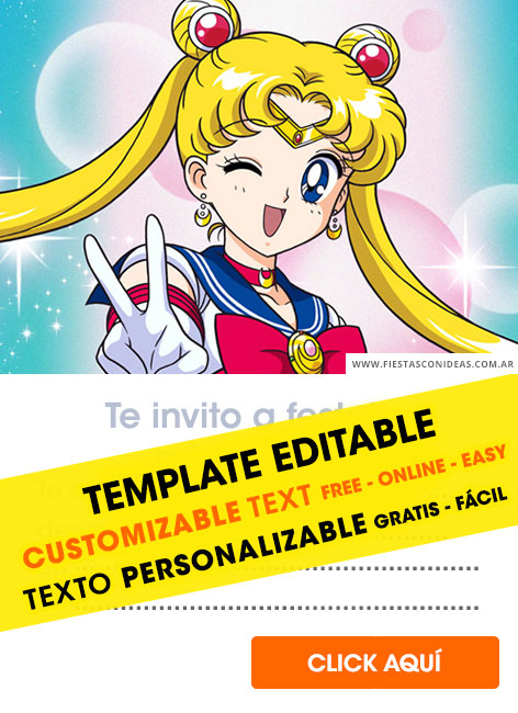 Tarjeta de cumpleaños de Sailor Moon