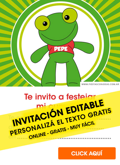 Tarjeta de cumpleaños de Sapo Pepe
