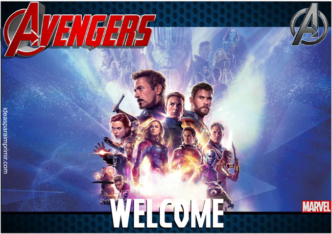 Avengers Welcome Sign Poster