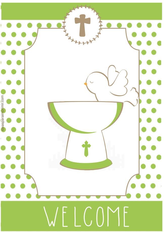 Baptism Welcome Sign Poster
