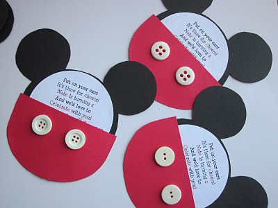 Mickey Mouse invitations diy
