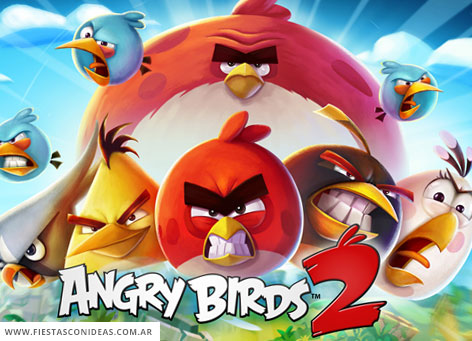 Invitacion de cumpleaños de Angry Birds