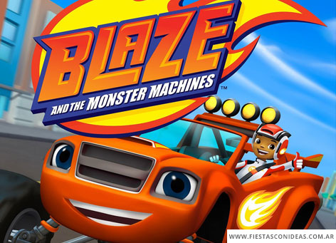 Invitacion de cumpleaños de Blaze and the monster machines