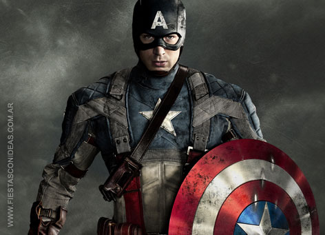 Invitacion de cumpleaños de Capitán América