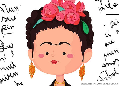 Invitacion de cumpleaños de Frida Kahlo