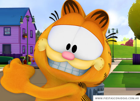 Invitacion de cumpleaños de Garfield