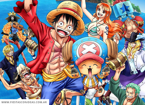 Invitacion de cumpleaños de One Piece