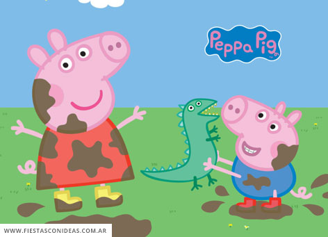 Invitacion de cumpleaños de Peppa Pig