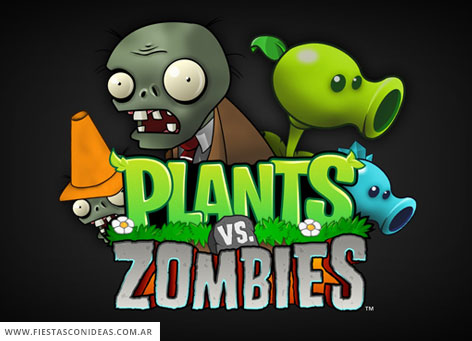 Invitacion de cumpleaños de Plants Vs Zombies