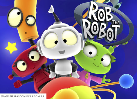 Invitacion de cumpleaños de Rob el robot