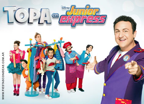 Invitacion de cumpleaños de Topa, Junior Express
