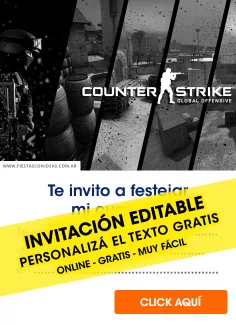 Invitaciones de Counter Strike
